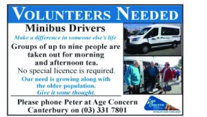 volunteer ad concern age drivers needed